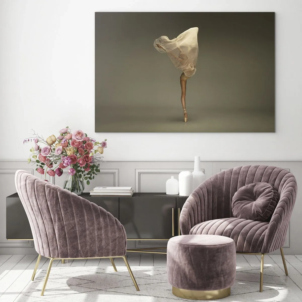 Schilderen op glas - Het zal snel omhoog vliegen - 100x70 cm
