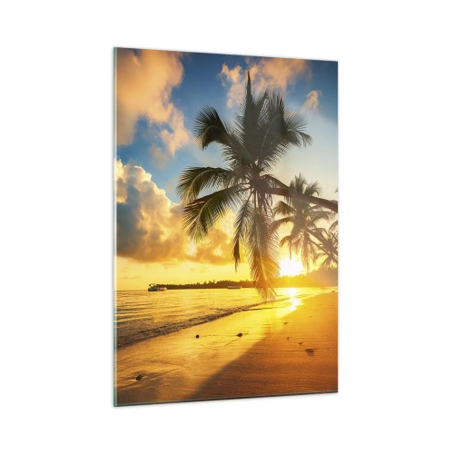 Schilderen op glas - Caribische droom - 50x70 cm