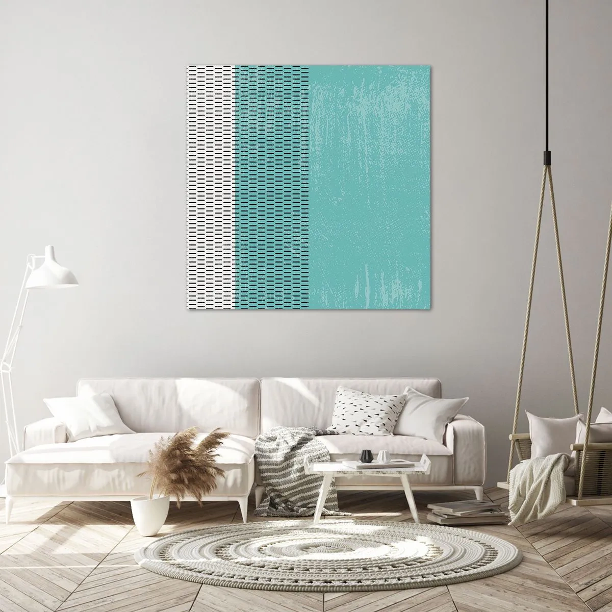 Schilderen op canvas - Een uitgebalanceerde compositie - 30x30 cm