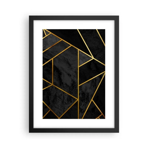 Poster in een zwarte lijst - Duisternis en glans - 30x40 cm