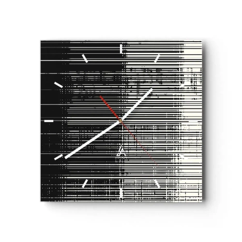 Wandklok - Klok - Golven en vibraties - 30x30 cm