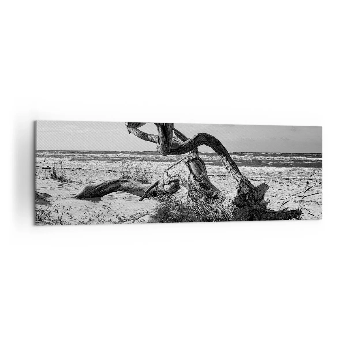 Schilderen op canvas - Zee sculptuur - 160x50 cm