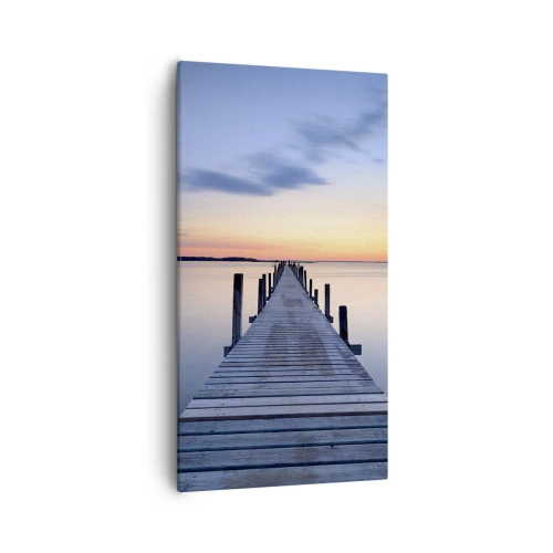 Schilderen op canvas - De rust van een serene schemering - 55x100 cm