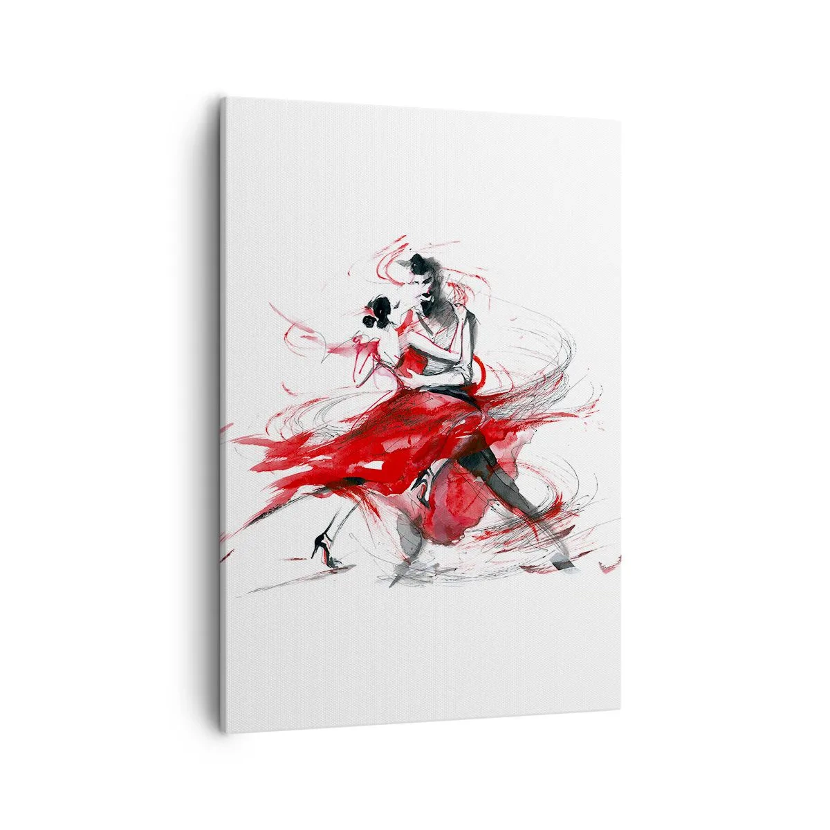 Schilderen op canvas - Tango - het ritme van passie - 50x70 cm