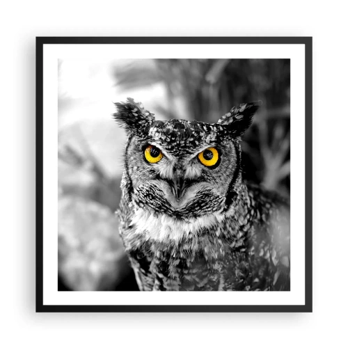 Poster in een zwarte lijst - Niets zal zich verbergen - 60x60 cm