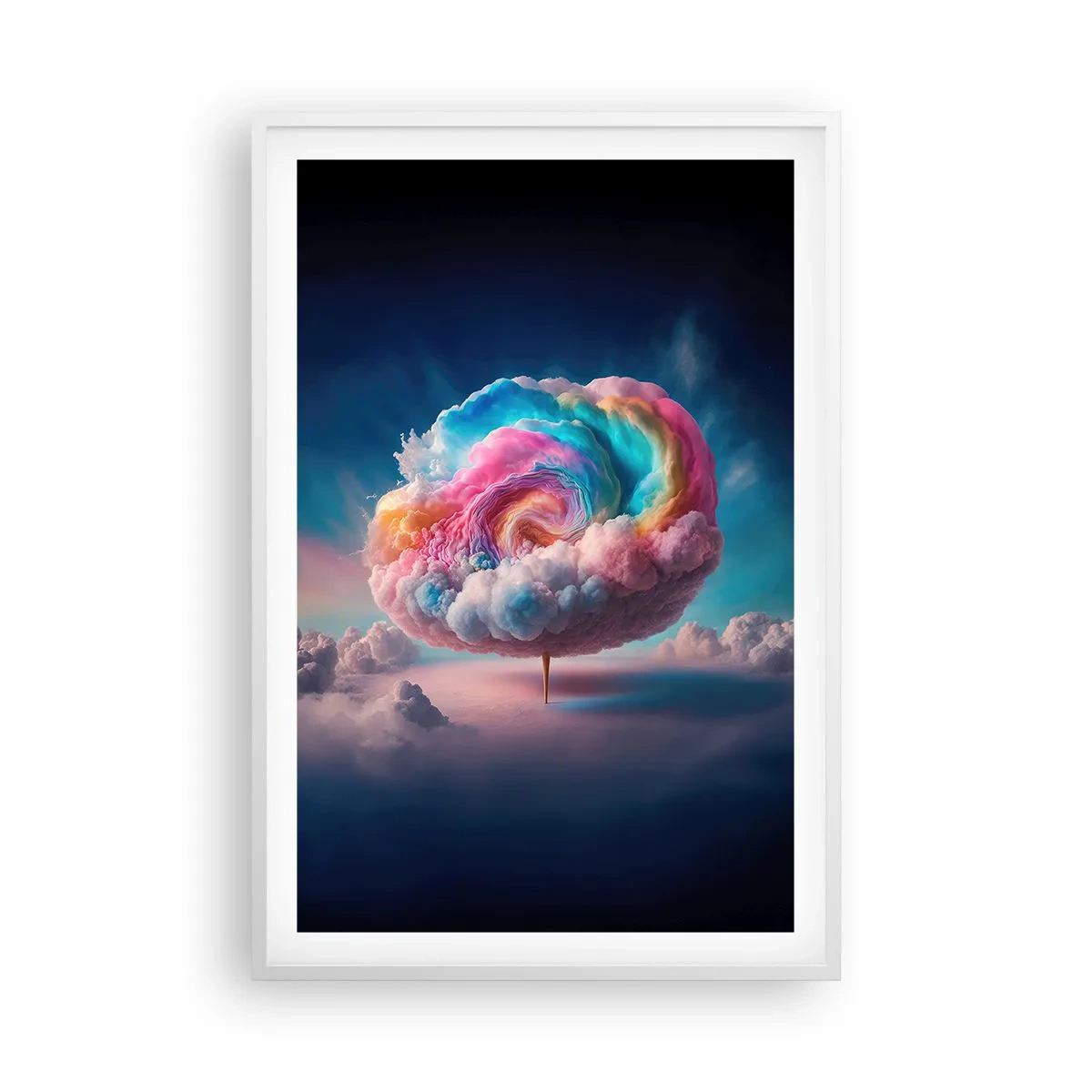 Poster in een witte lijst - De droom van een pretpark - 61x91 cm