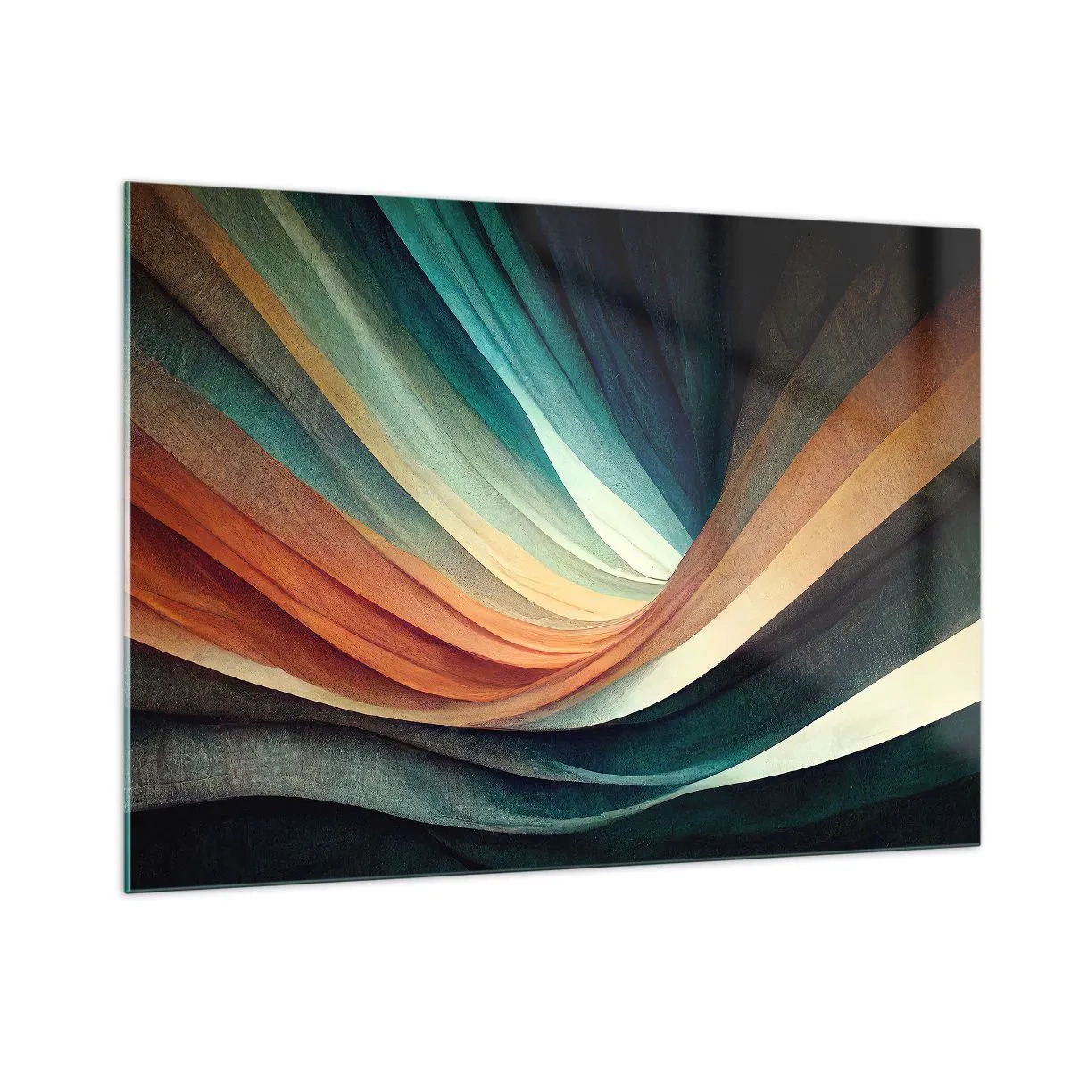 Schilderen op glas - Geweven uit kleuren - 100x70 cm