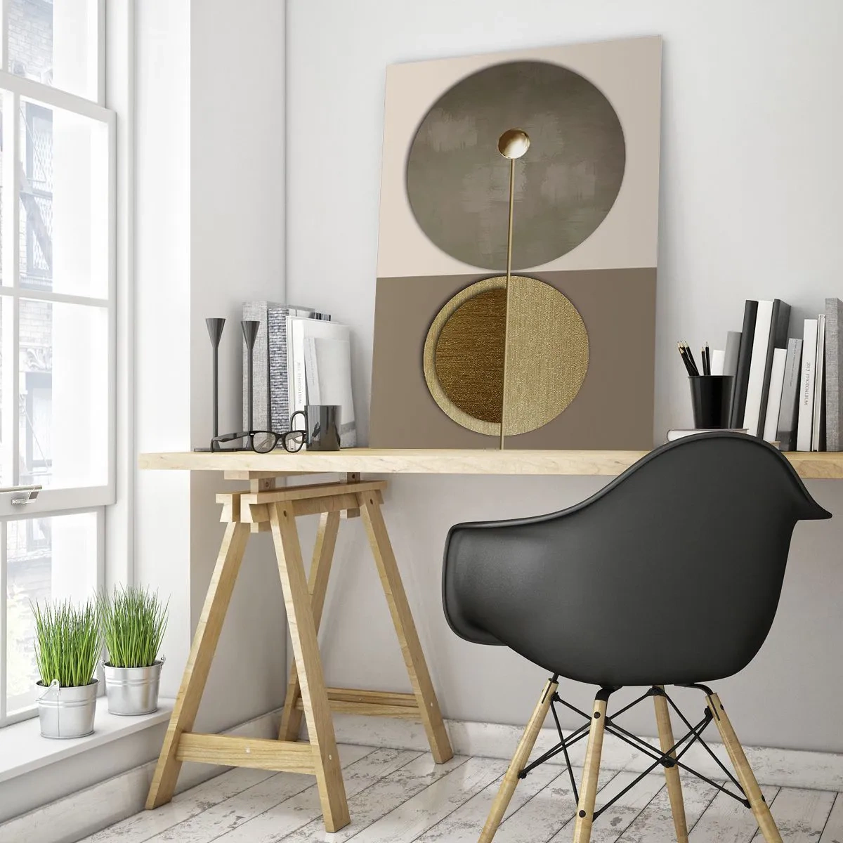 Schilderen op glas - Perfecte balans - 70x100 cm