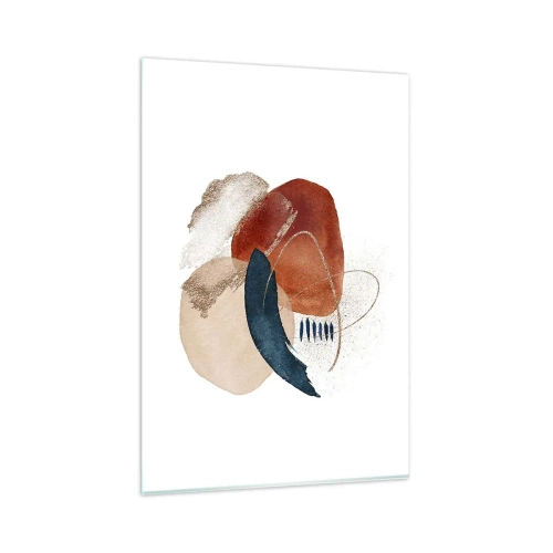 Schilderen op glas - Ovale compositie - 80x120 cm