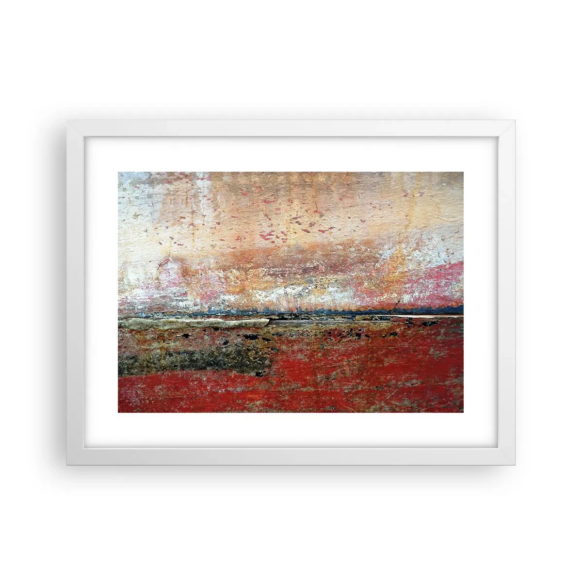 Poster in een witte lijst - Wellicht is het de zee - 40x30 cm