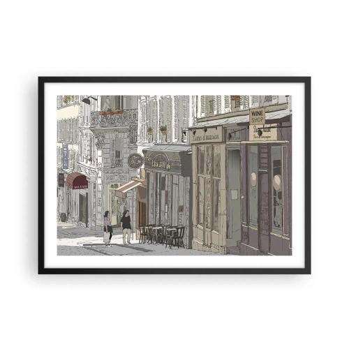 Poster in een zwarte lijst - Stadsvreugde - 70x50 cm