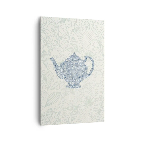 Schilderen op canvas - De charme van thee - 80x120 cm