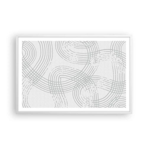 Poster in een witte lijst - Er is geen rechte weg - 91x61 cm