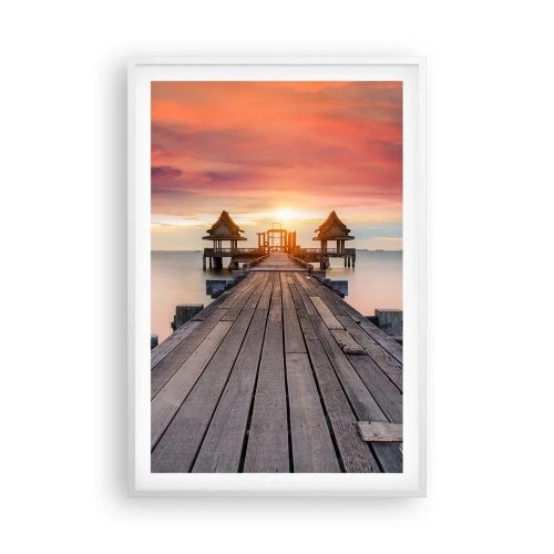 Poster in een witte lijst - West in het Oosten - 61x91 cm