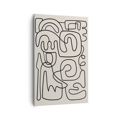 Schilderen op canvas - Volg het pad - 80x120 cm