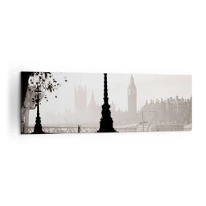 Schilderen op canvas - Ochtend in Londen - 160x50 cm