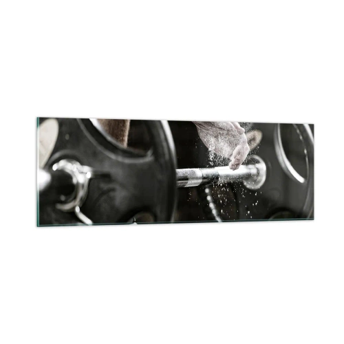 Schilderen op glas - Uitdaging aanvaard! - 90x30 cm