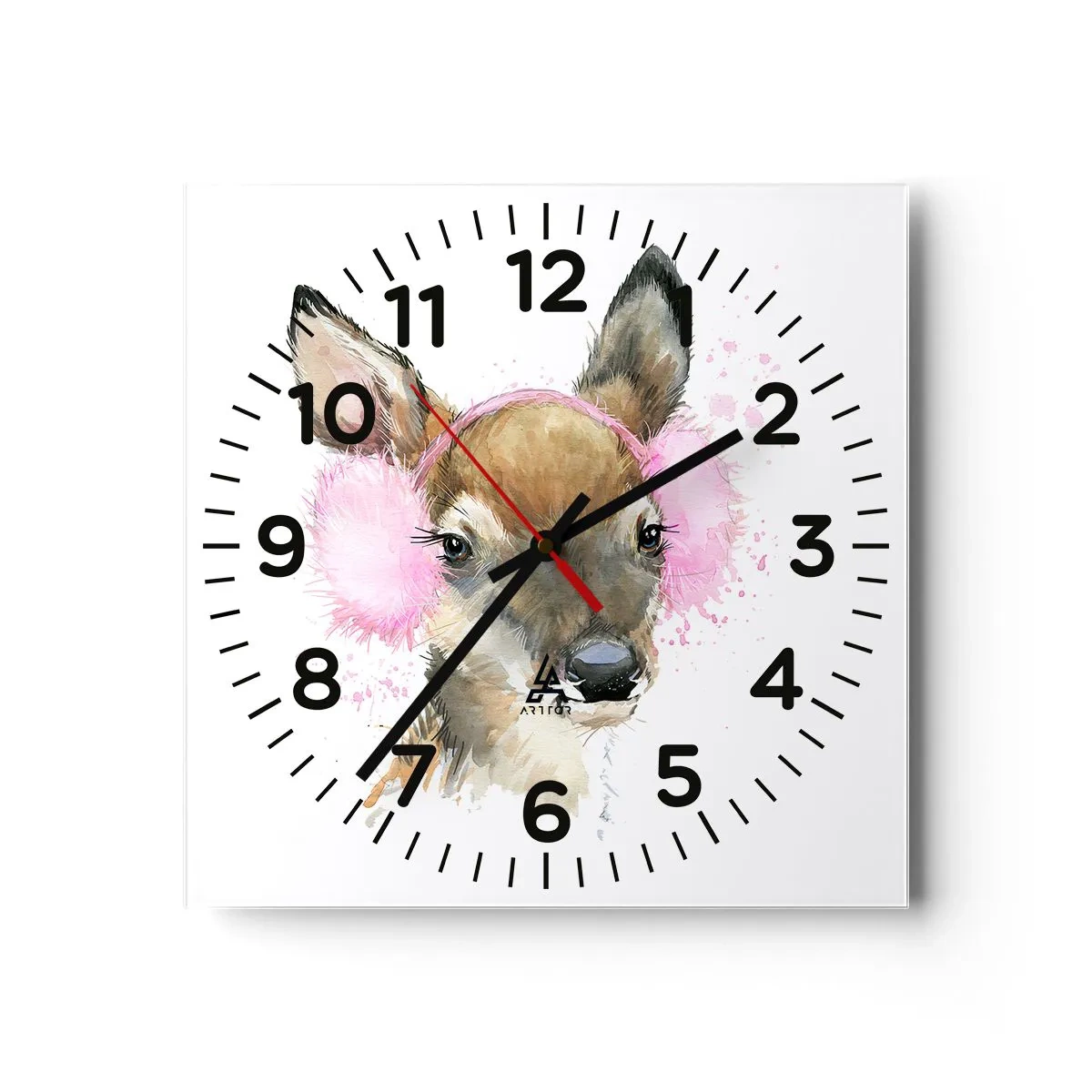 Wandklok - Klok - En de vorst is niet langer verschrikkelijk - 30x30 cm