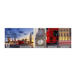Fotobehang Monster Premium Canvas - Speciale tekens - Stad, Londen, Architectuur - 100x30 cm