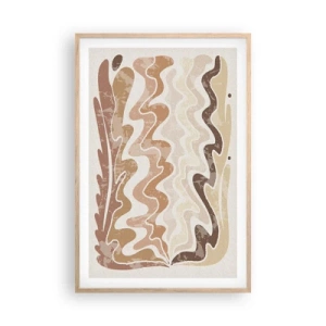 Een poster in een licht eiken lijst - Goede energie – goede emoties - 61x91 cm