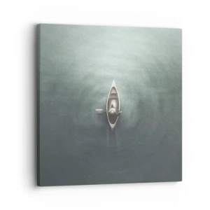 Schilderen op canvas - Door het maanmeer - 30x30 cm