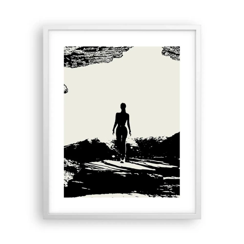 Poster in een witte lijst - Een nieuwe kijk - 40x50 cm