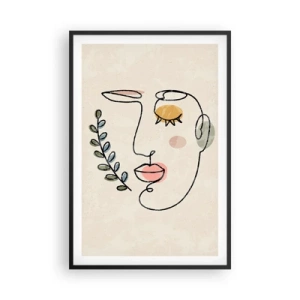 Poster in een zwarte lijst - Vrede gevonden - 61x91 cm