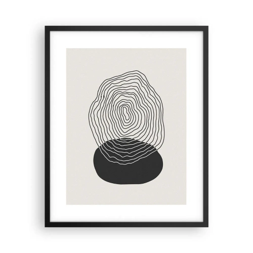 Poster in een zwarte lijst - Duur en spiertrekkingen - 40x50 cm
