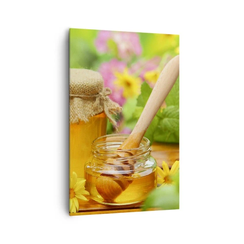 Schilderen op canvas - Zoet en bloemig - 80x120 cm