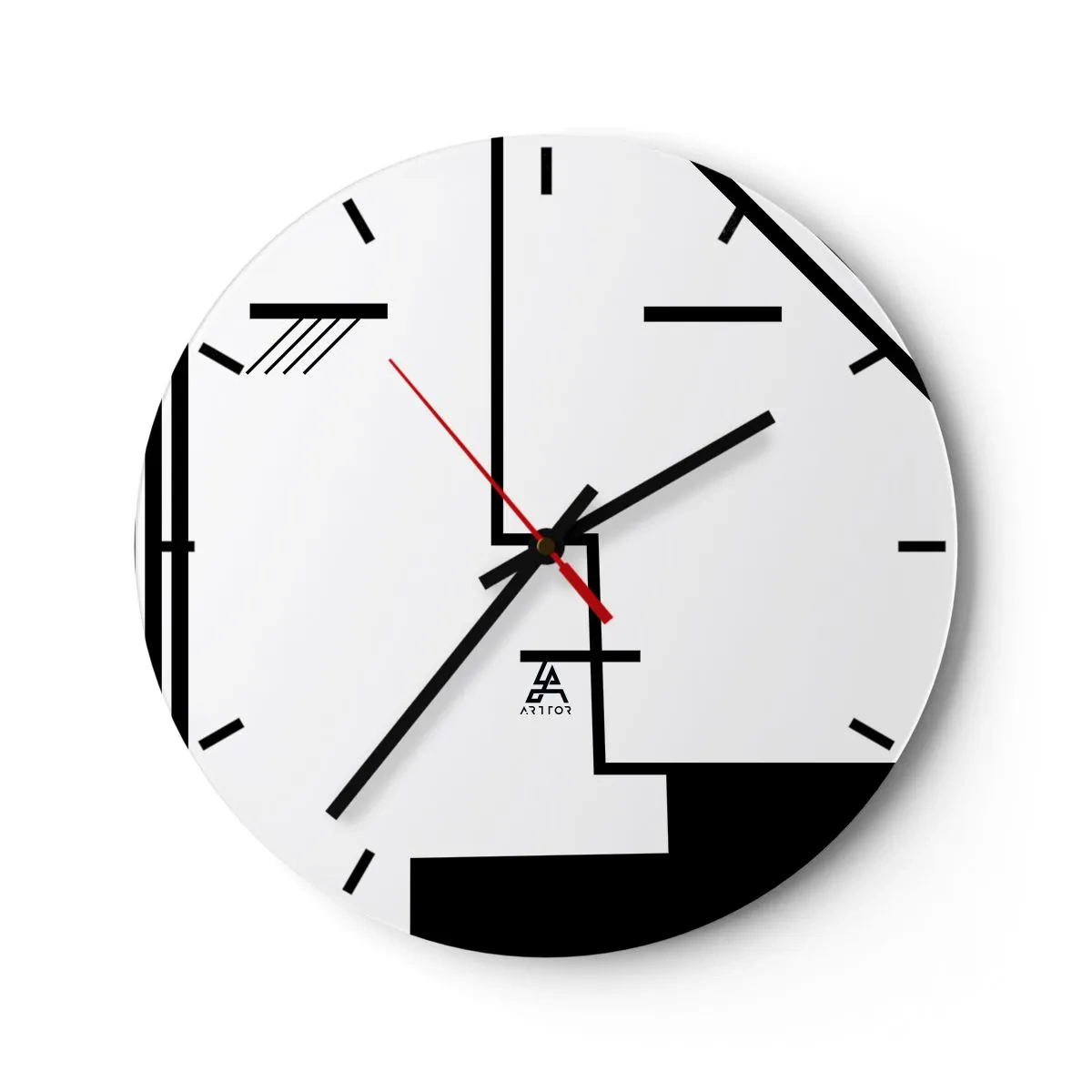 Wandklok - Klok - Alleen maar een kus - 30x30 cm