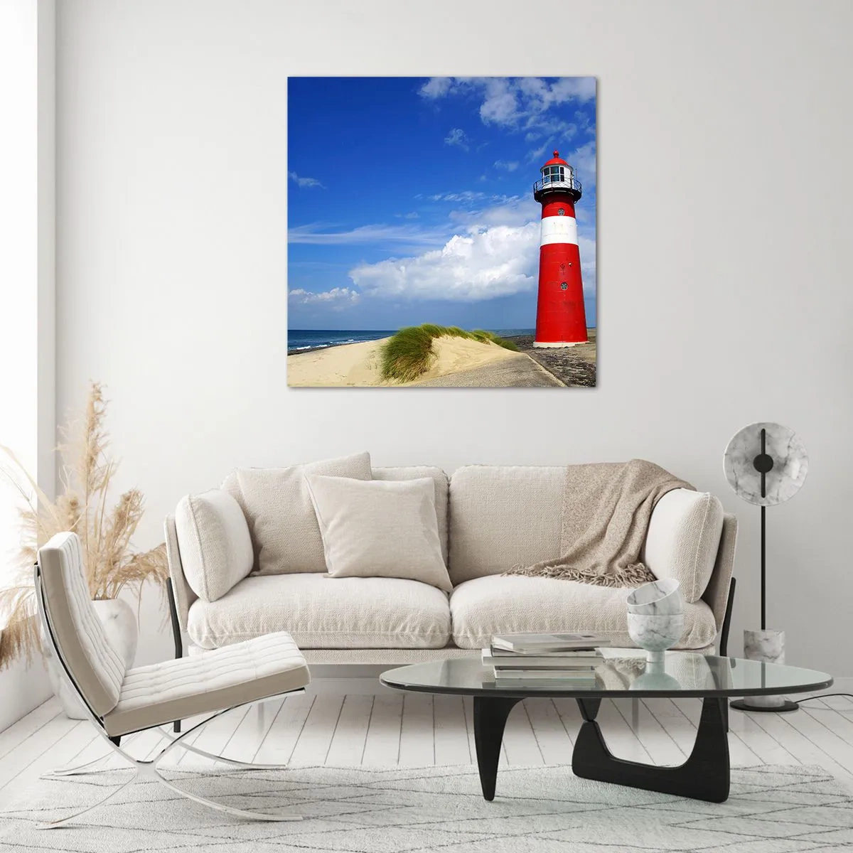 Schilderen op glas - Een droom eenzame plek - 70x70 cm