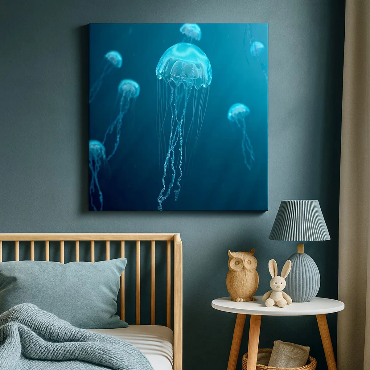 Schilderen op canvas - Oceaandans - 30x30 cm