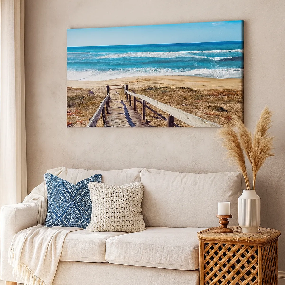 Schilderen op canvas - Loop maar! - 30x30 cm