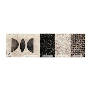 Fotobehang Monster Zelfklevend Deluxe Sticker - etnische abstractie - Abstractie, Deel, Moderne kunst - 100x30 cm