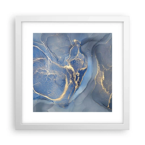 Poster in een witte lijst - Goudstof - 30x30 cm