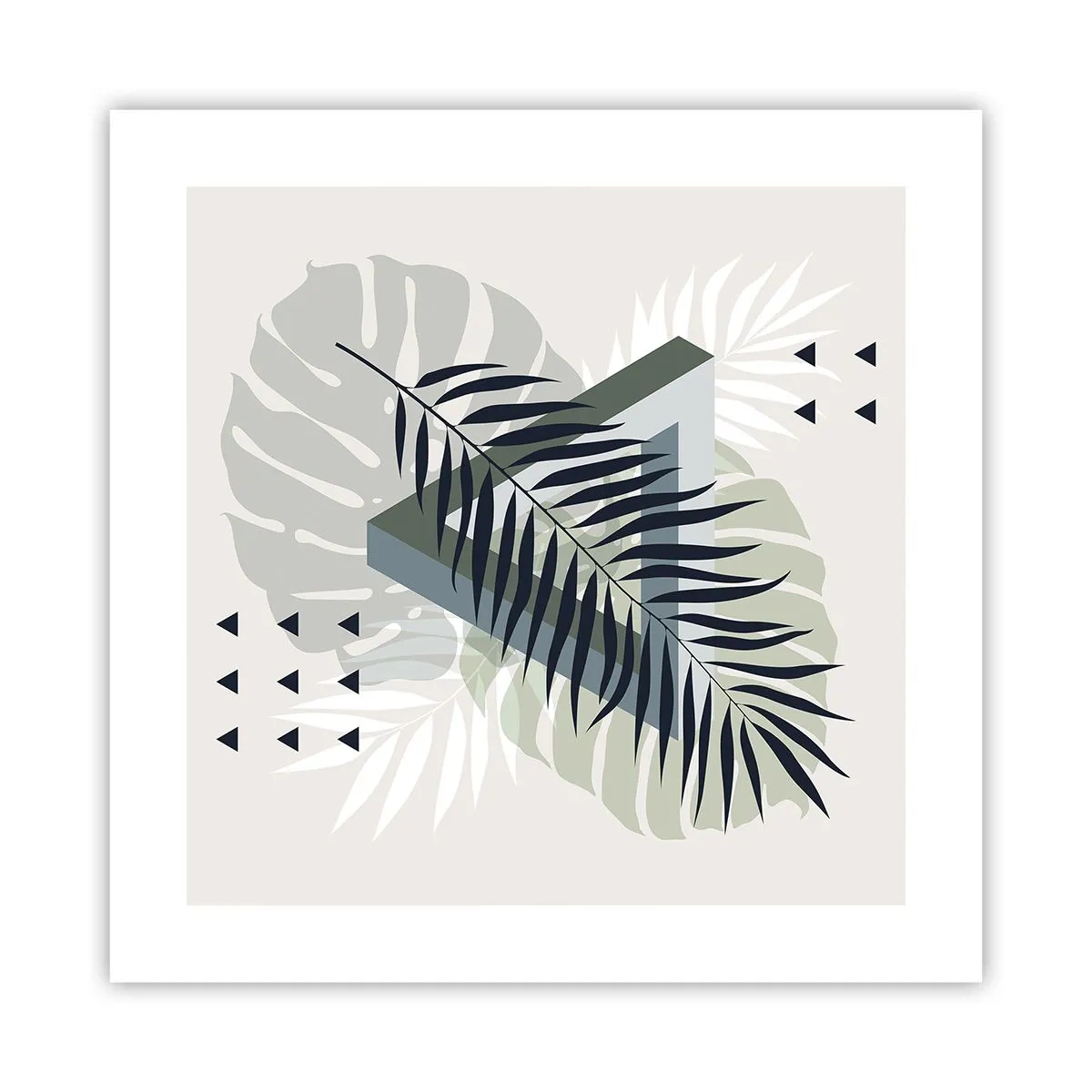 Poster - Natuur en geometrie - twee orden? - 40x40 cm