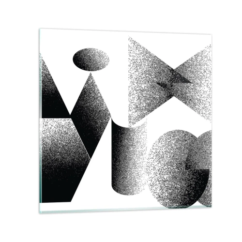 Schilderen op glas - Hoeken en ovalen - 60x60 cm