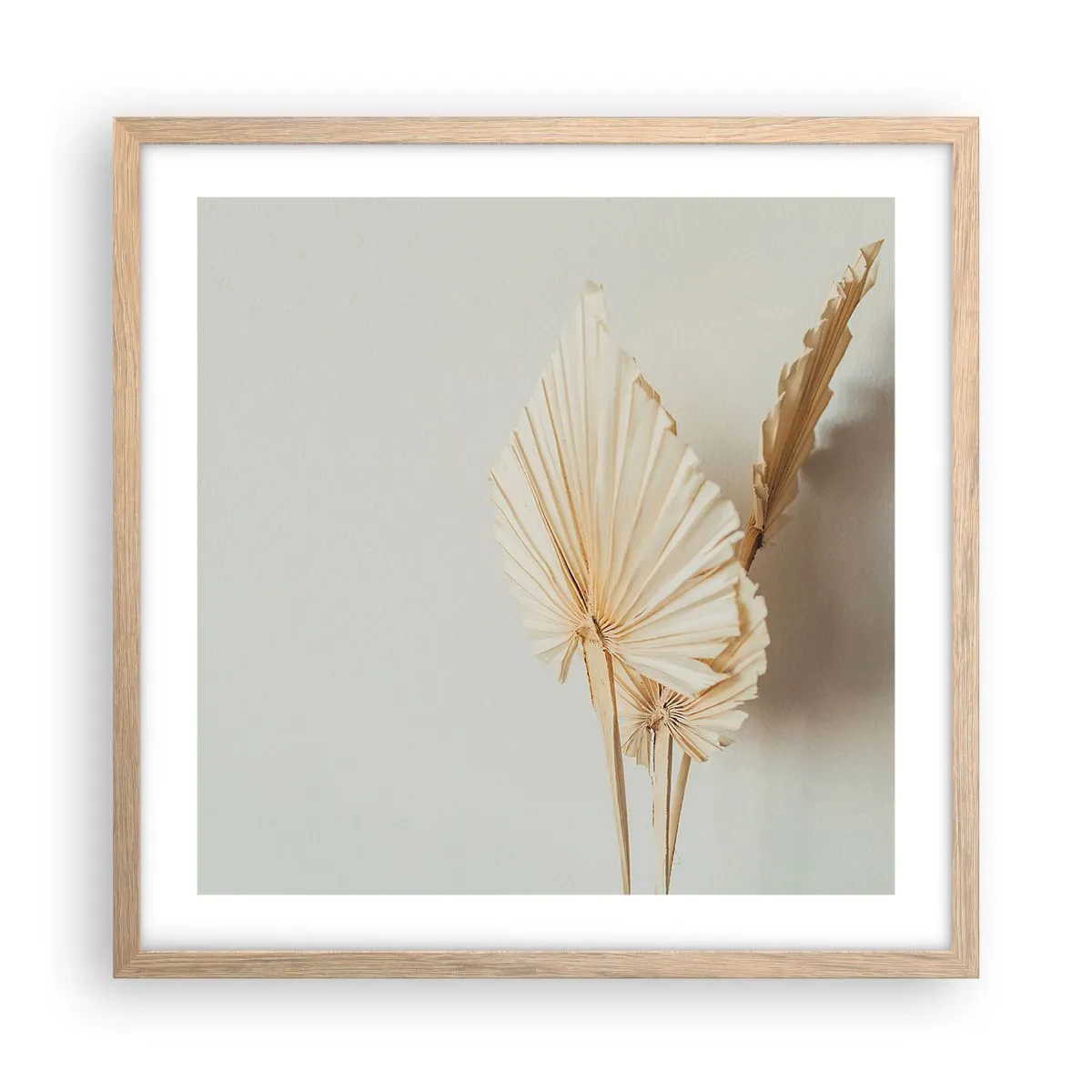 Een poster in een licht eiken lijst - Wanneer je verlichting nodig hebt - 50x50 cm