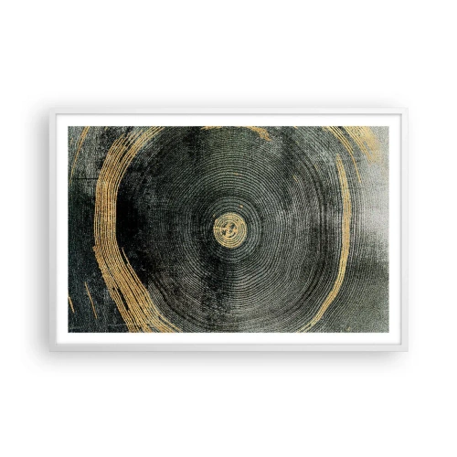 Poster in een witte lijst - Veranderen en zijn - 91x61 cm