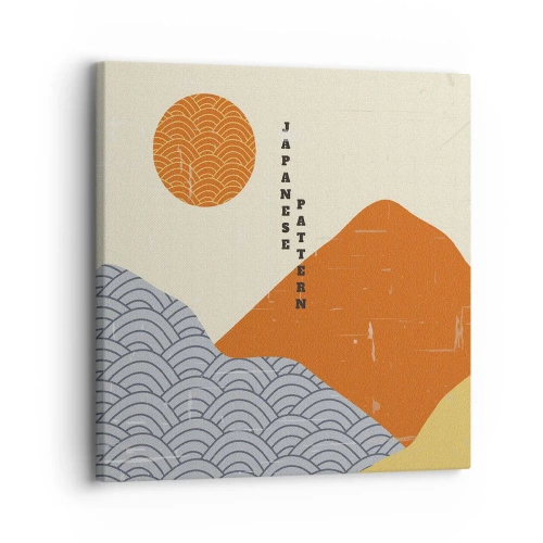 Schilderen op canvas - In de Japanse spirit - 30x30 cm