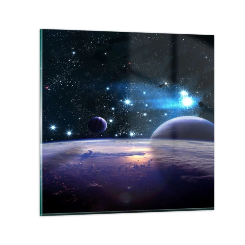 Schilderen op glas - Nog steeds alleen? - 50x50 cm