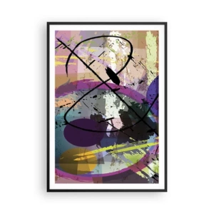 Poster in een zwarte lijst - Je kunt rechtdoor of rondom - 70x100 cm