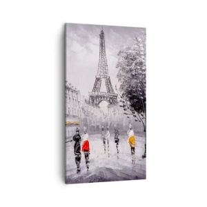 Schilderen op canvas - Parijs wandeling - 45x80 cm