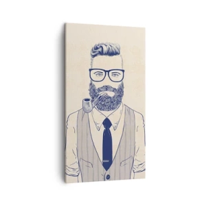 Schilderen op canvas - Vrolijk, mannelijk en modieus - 45x80 cm