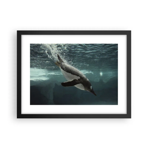 Poster in een zwarte lijst - Welkom in mijn wereld - 40x30 cm