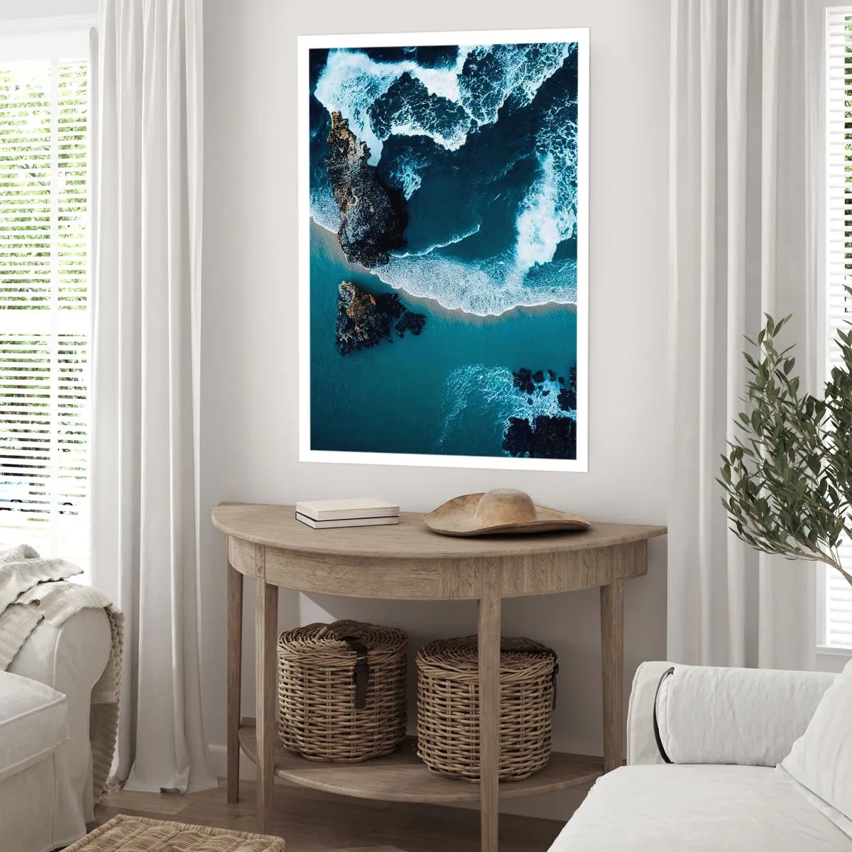 Poster - In golven gewikkeld - 70x100 cm