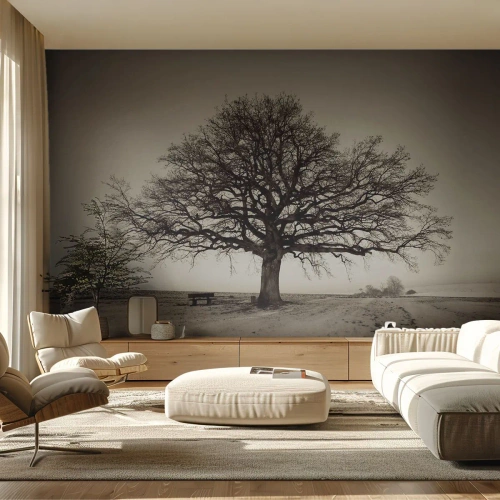 Fotobehang Premium Sand - Van hier tot in de eeuwigheid - Landschap, Boom, Natuur - 250x175 cm