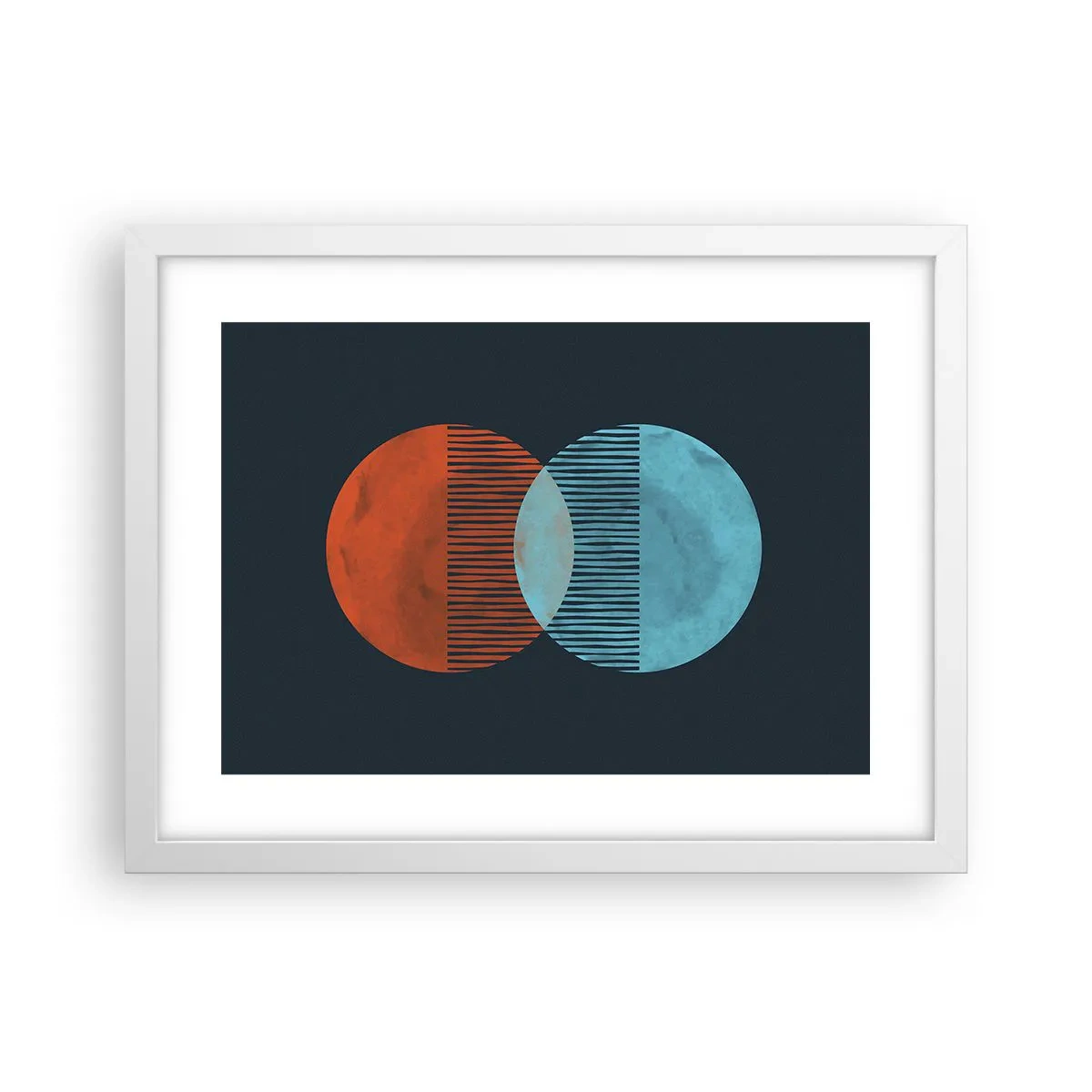 Poster in een witte lijst - Astronomische fantasie - 40x30 cm