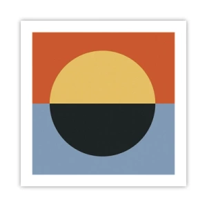 Poster - Een compositie van warmte en koelte - 50x50 cm