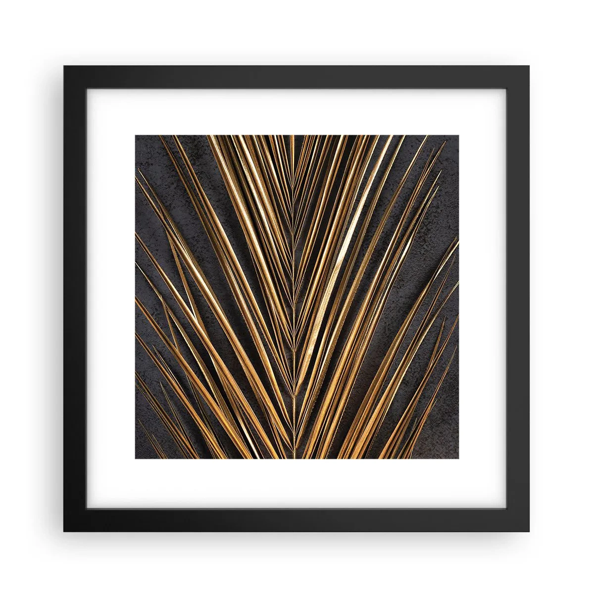 Poster in een zwarte lijst - Het goud van de tropen - 30x30 cm
